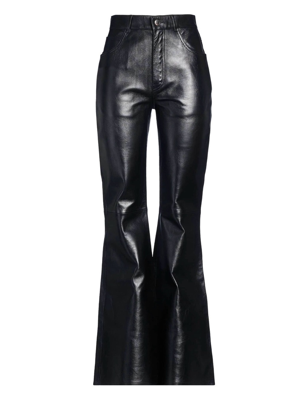 $3850 CHLOE SLOUCH LAMBSKIN LEATHER PANTS TROUSERS SIZE 36